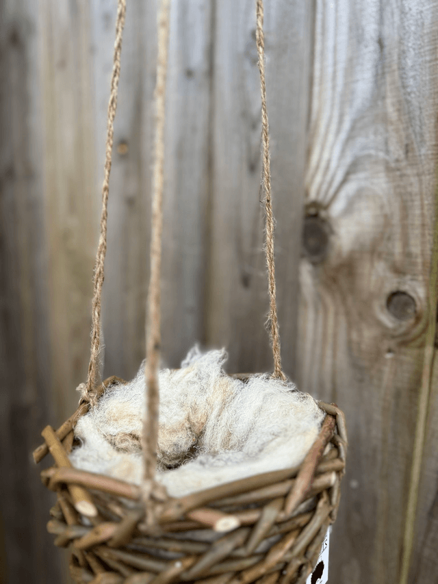 Wool lined Hanging baskets